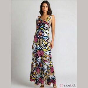 Zen Knits Vibrant Multicolor Maxi Dress